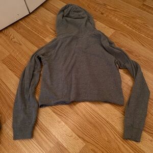 Hollister cropped zip up jacket size medium